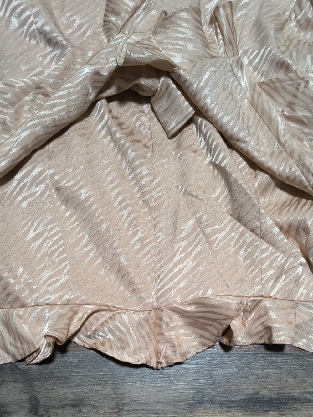 Blush Pink Ruffle-Hem Long Sleeve Top - Picture 3 of 5